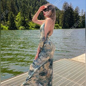 Bloggers fav ZARA LIMITED EDITION PRINTED DRESS MULTICOLORED HAND PAINTED NWT